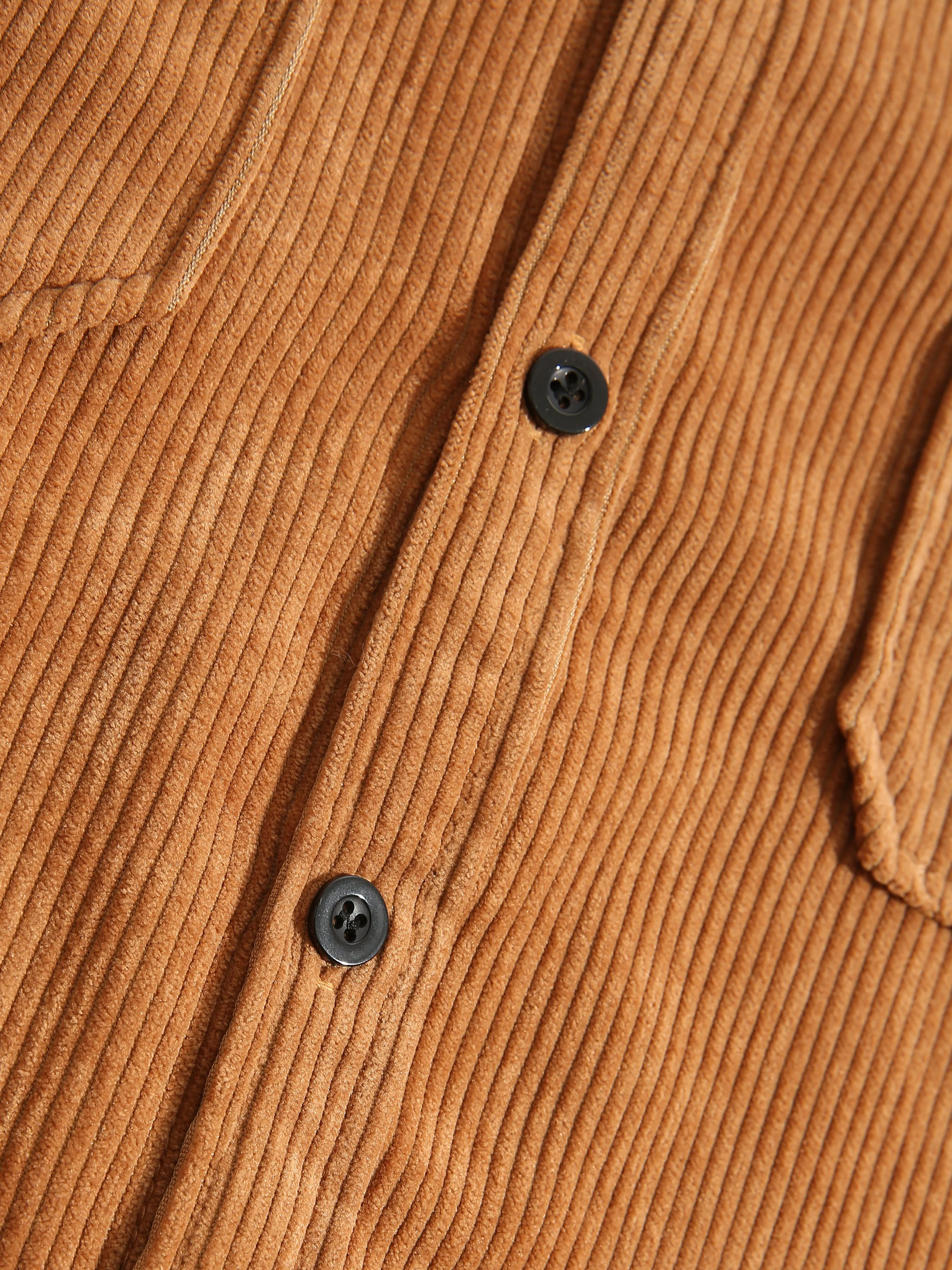 Arel® | Long Sleeve Corduroy Shirt With Pockets - Image 3