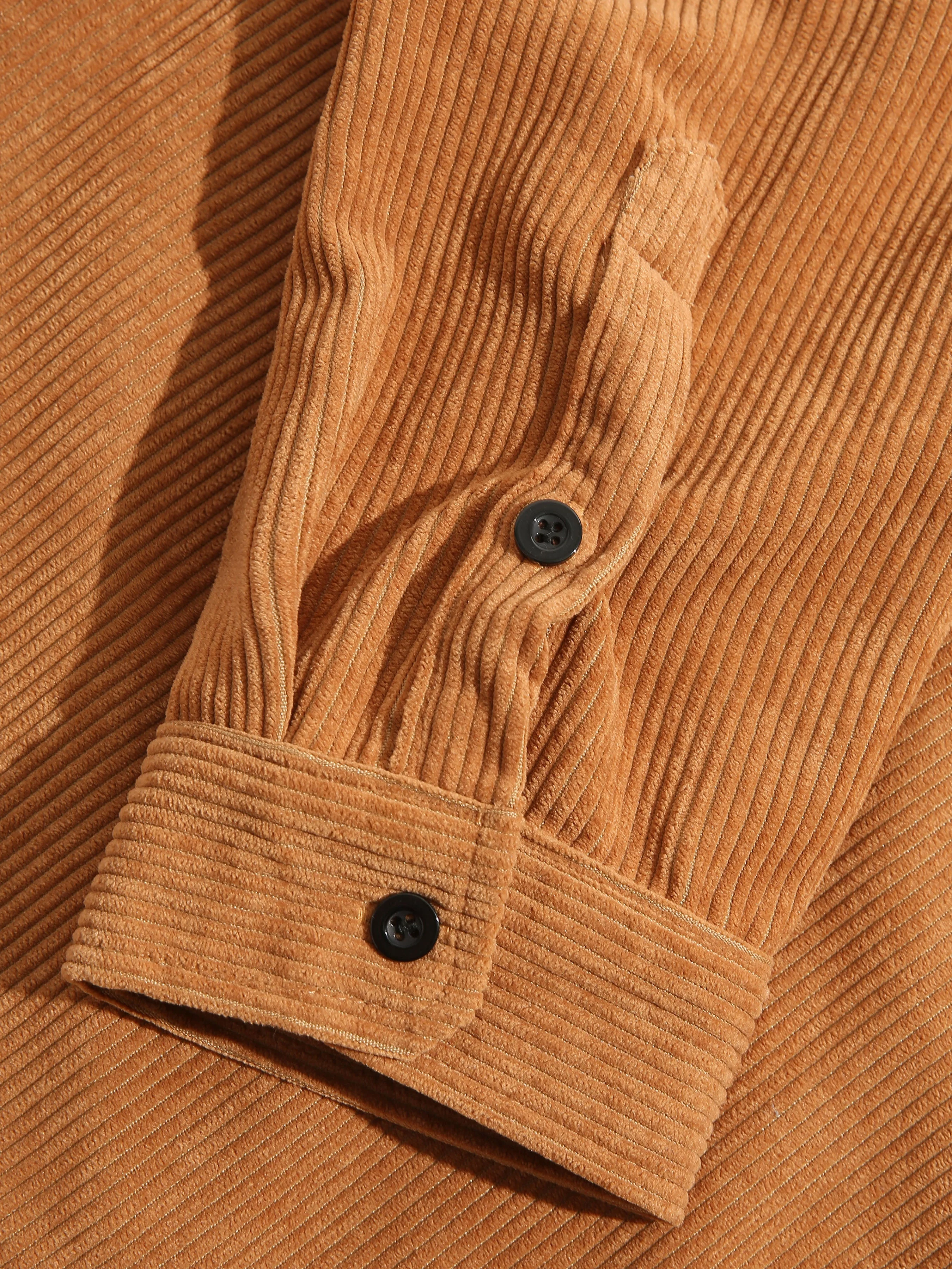 Arel® | Long Sleeve Corduroy Shirt With Pockets - Image 4