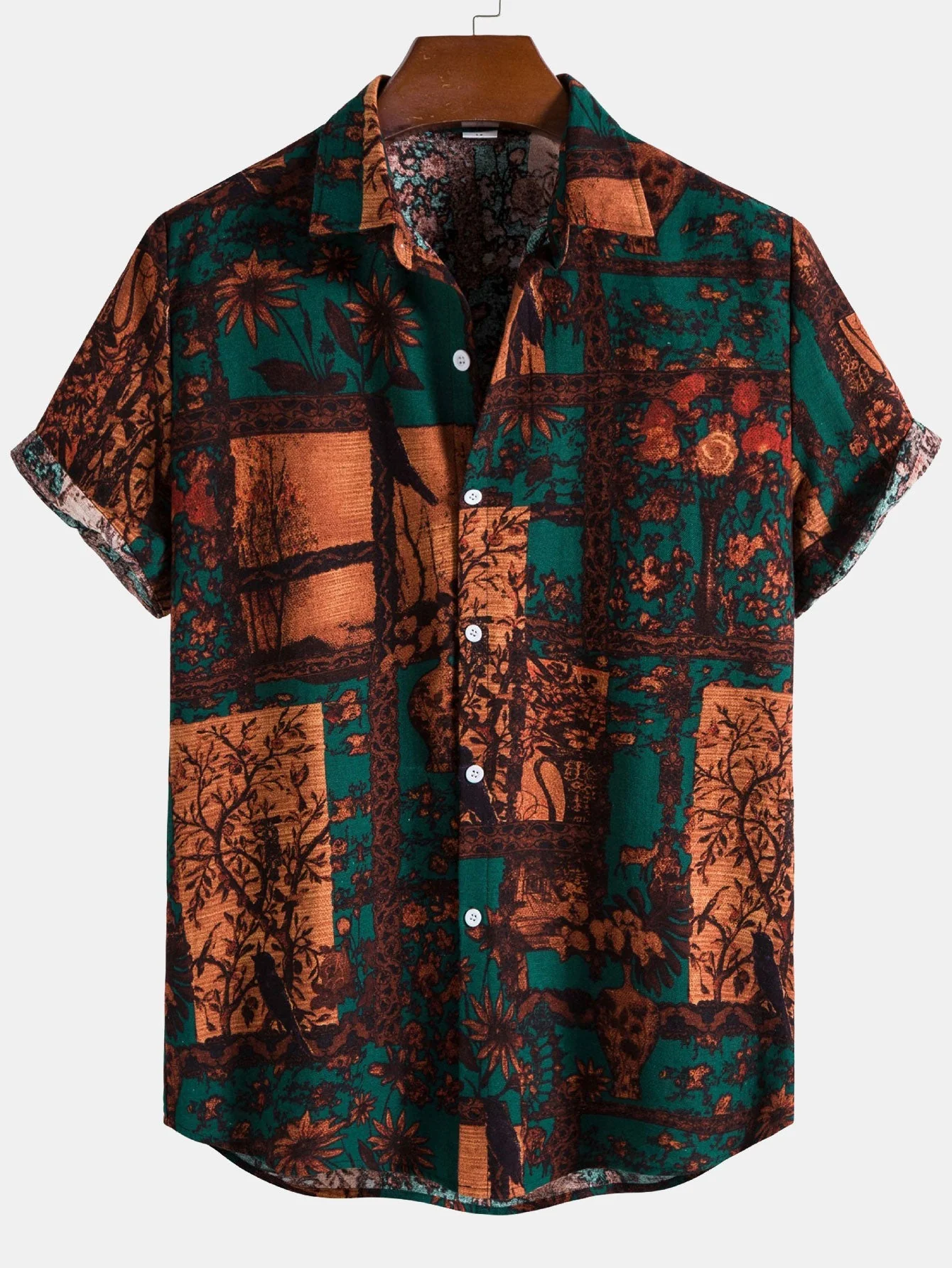 Arellano® | Vintage Floral Print Shirt