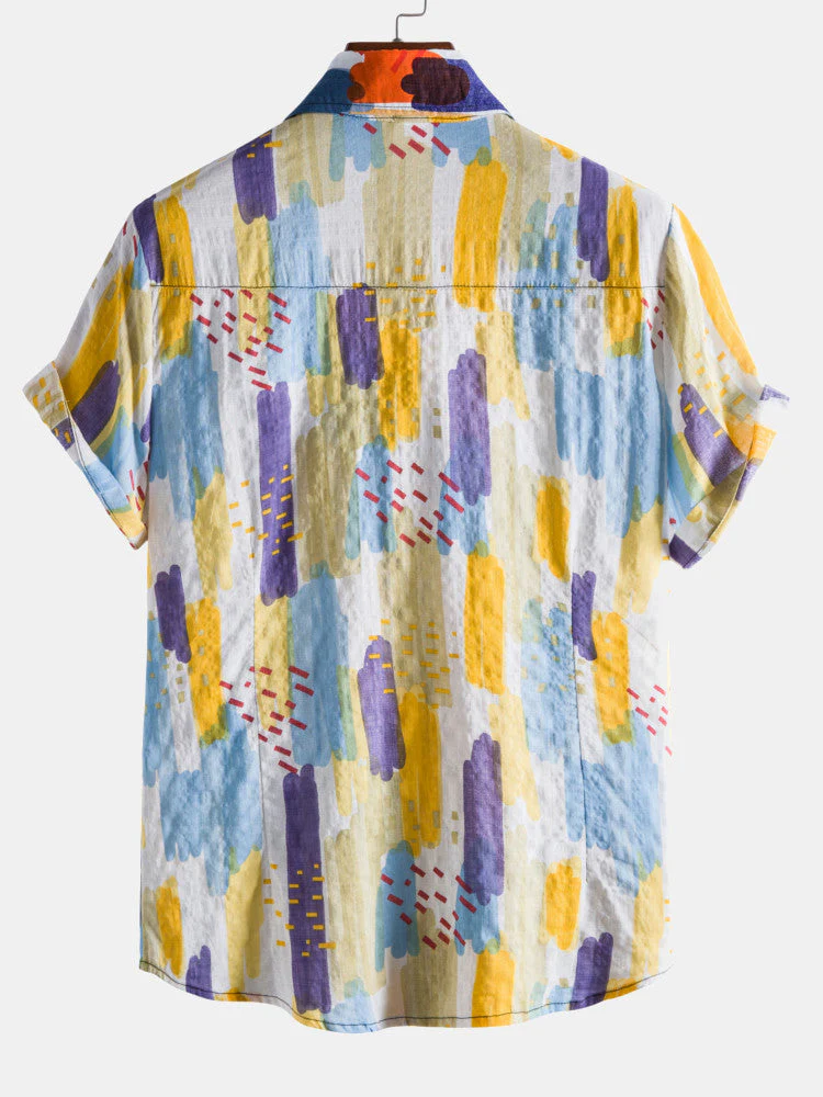 Aren® | Multicolor Graffiti Cotton Shirts - Image 2