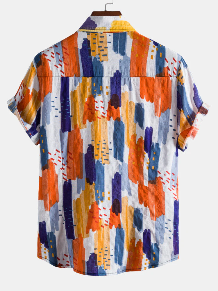 Aren® | Multicolor Graffiti Cotton Shirts - Image 4