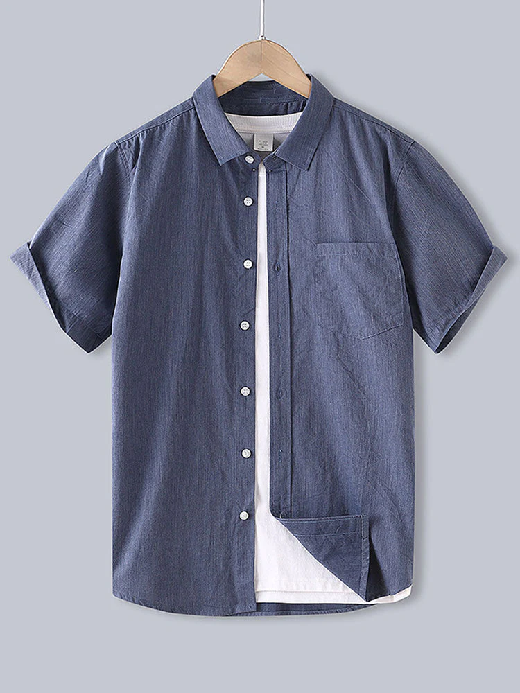 Arett® | Men Cotton Button Up Shirt - Image 6