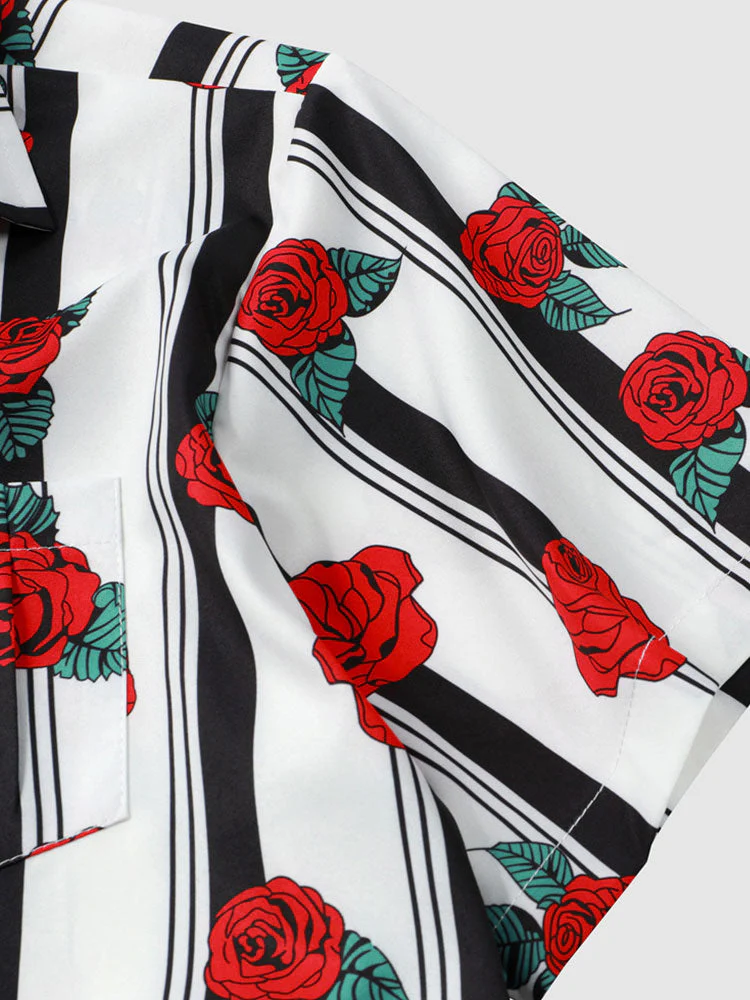 Argall® | Rose Striped Print Shirt - Image 6