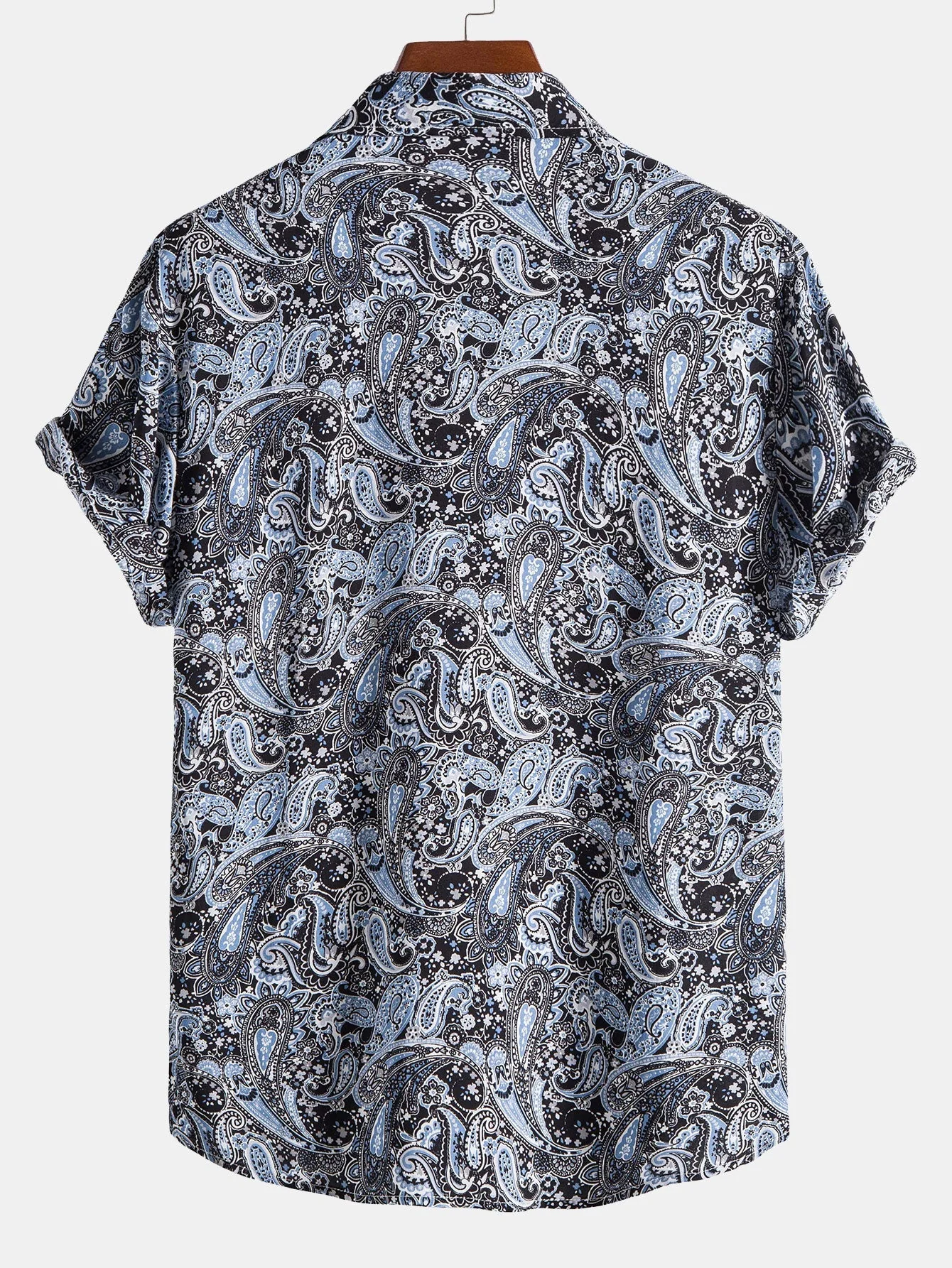 Argel® | Paisley Print Button Up Shirt - Image 2
