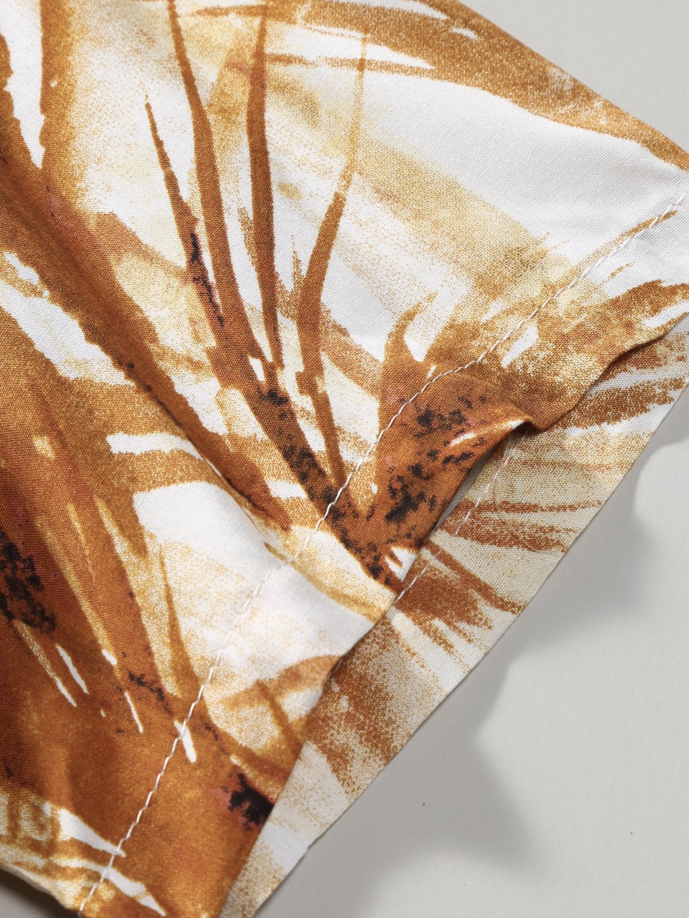 Argenio® | Leaf Print Button Up Shirt - Image 5