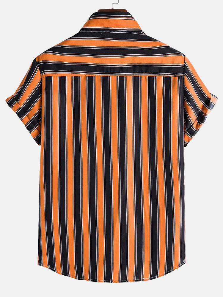 Argiro® | Holiday Stripes Lapel Shirts - Image 2