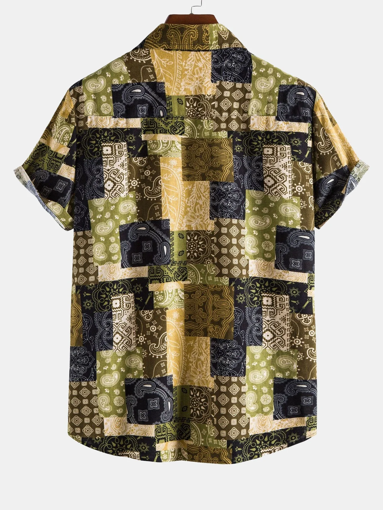 Argo® | Paisley Geometry Print Button Up Shirt - Image 2