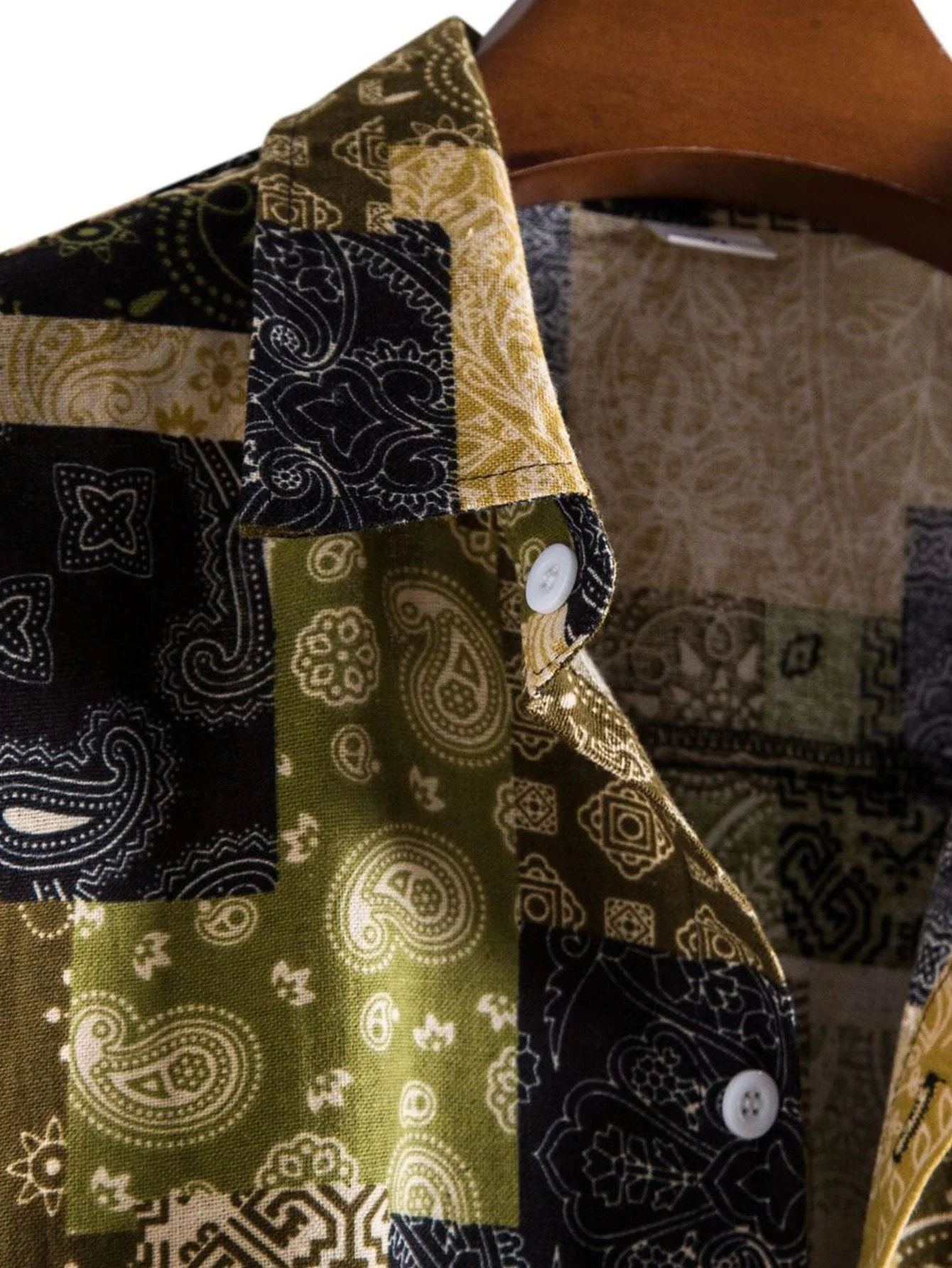 Argo® | Paisley Geometry Print Button Up Shirt - Image 3
