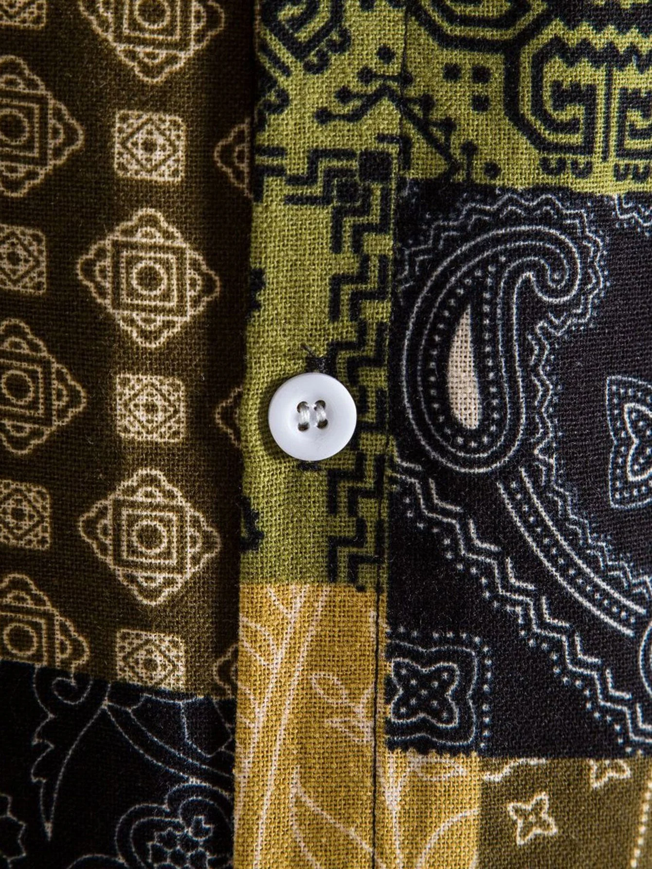 Argo® | Paisley Geometry Print Button Up Shirt - Image 4