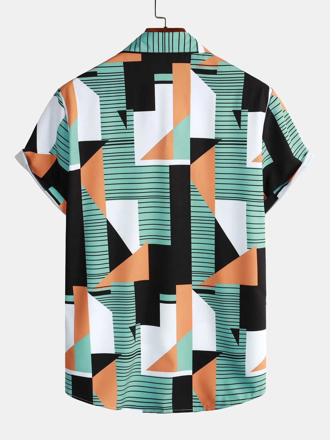 Ari® | Geometric Stripe Print Shirt - Image 2