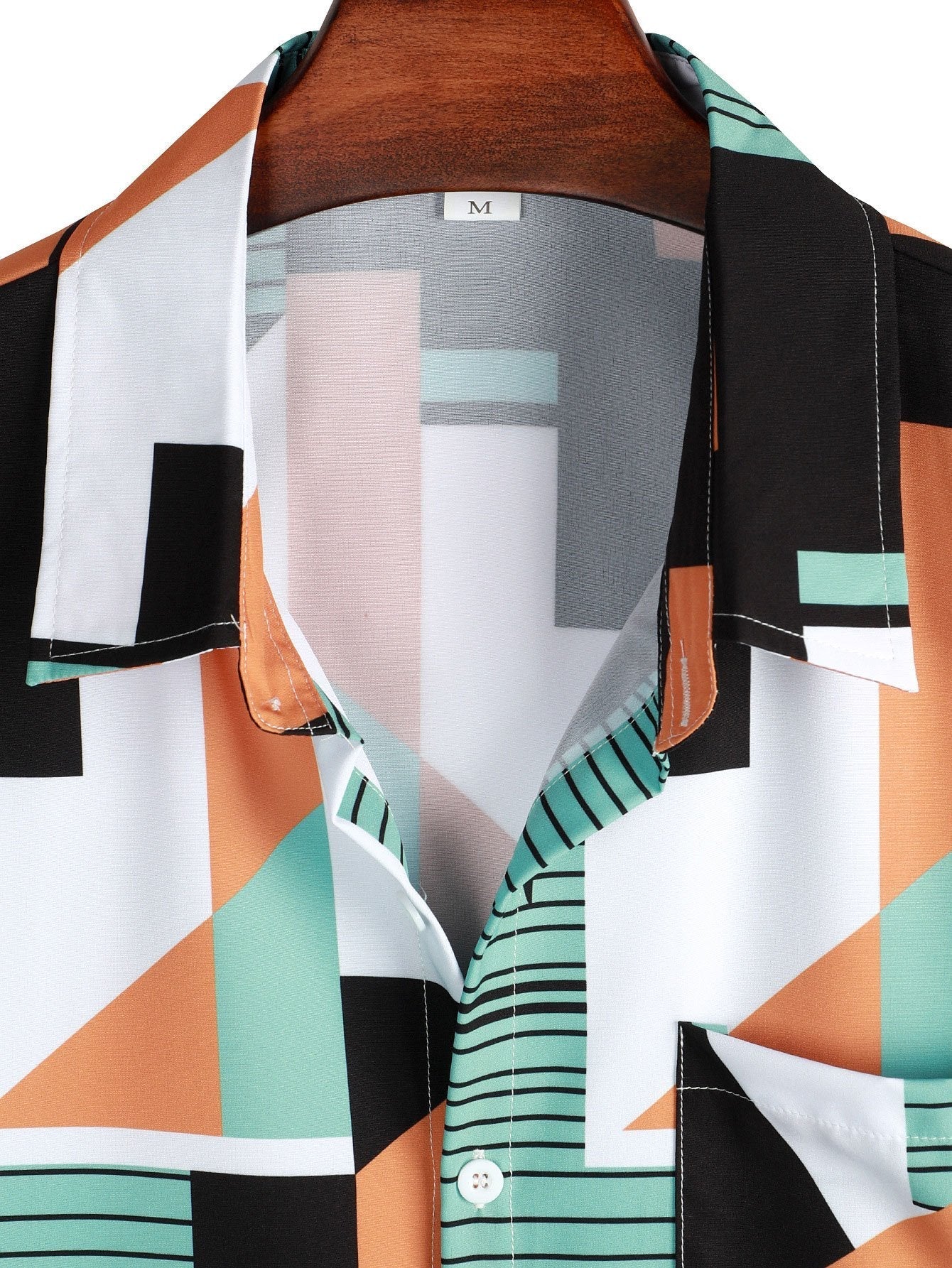 Ari® | Geometric Stripe Print Shirt - Image 3