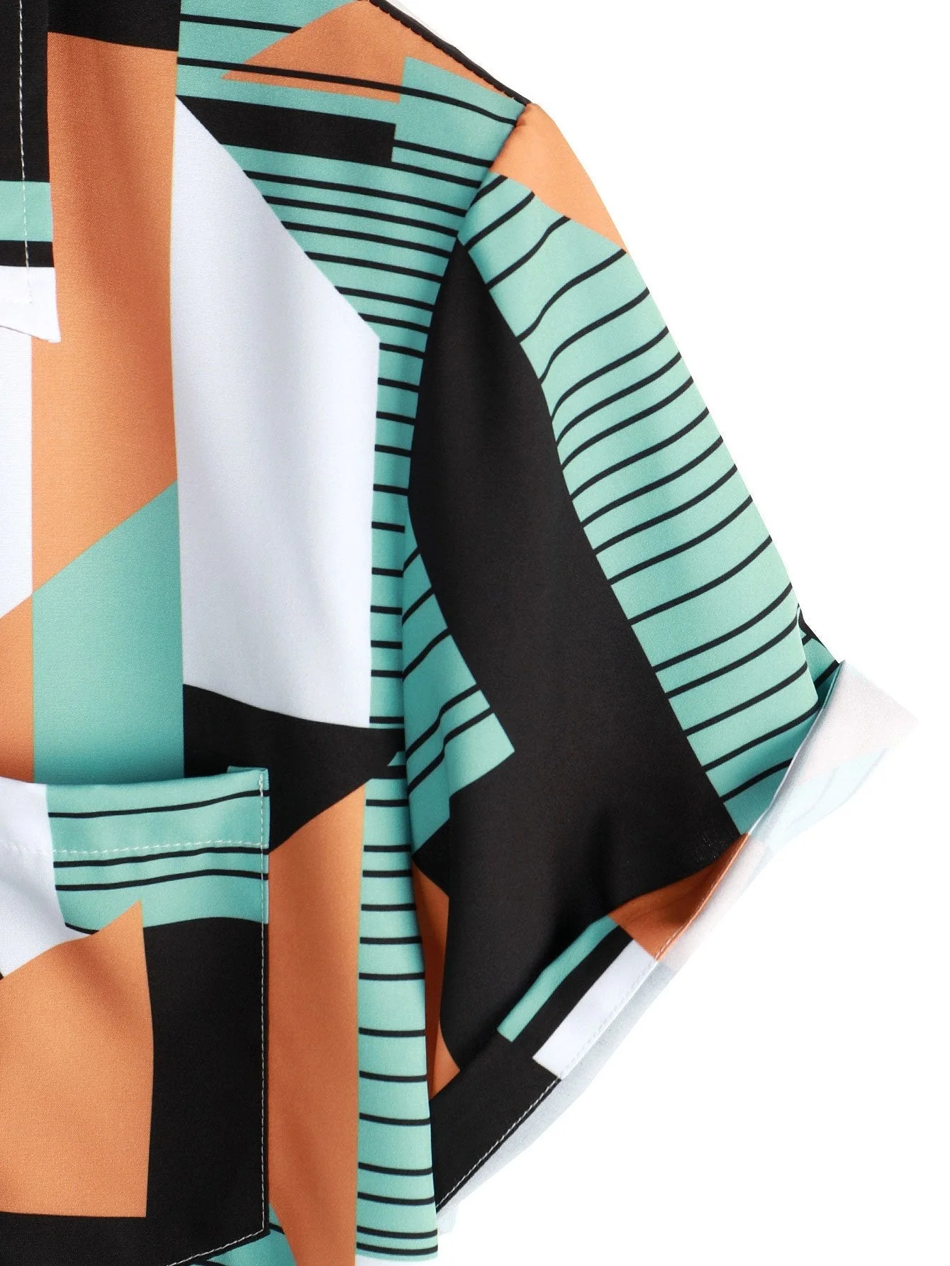 Ari® | Geometric Stripe Print Shirt - Image 5