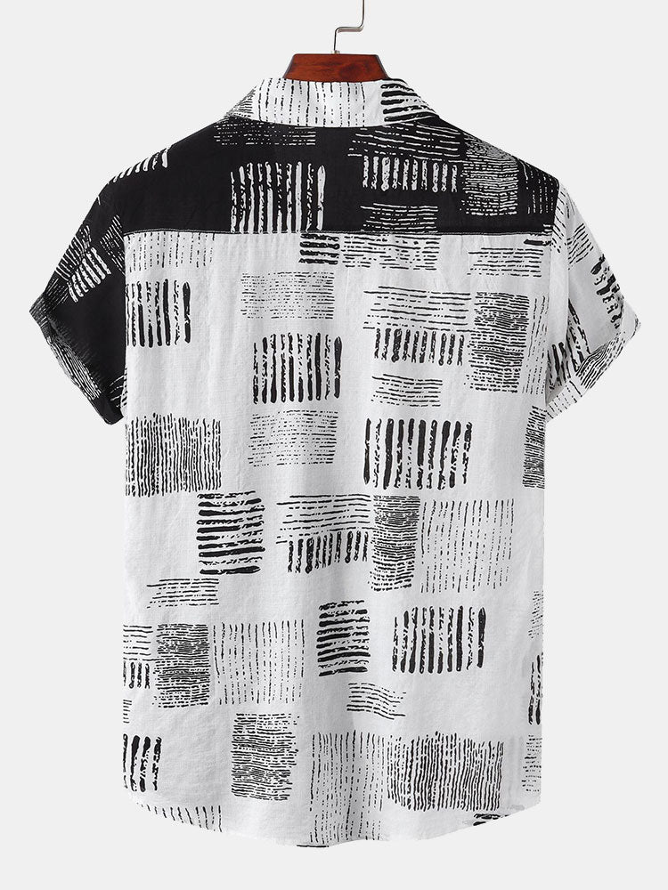 Ariel® | Two Tone Abstract Print Shirt - Image 2