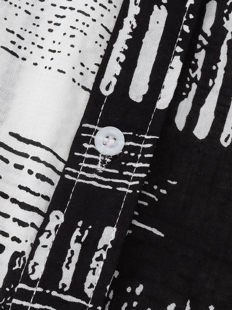 Ariel® | Two Tone Abstract Print Shirt - Image 5