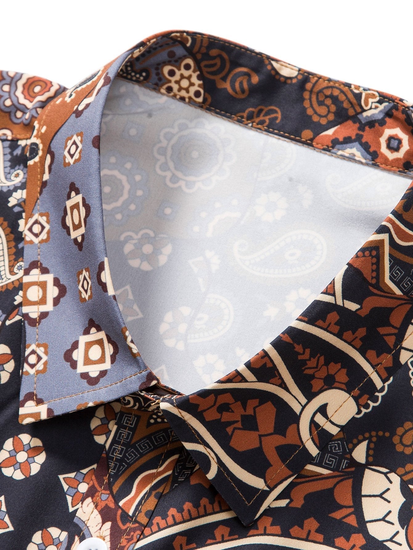 Aries® | Paisley Patchwork Print Button Up Shirt - Image 3