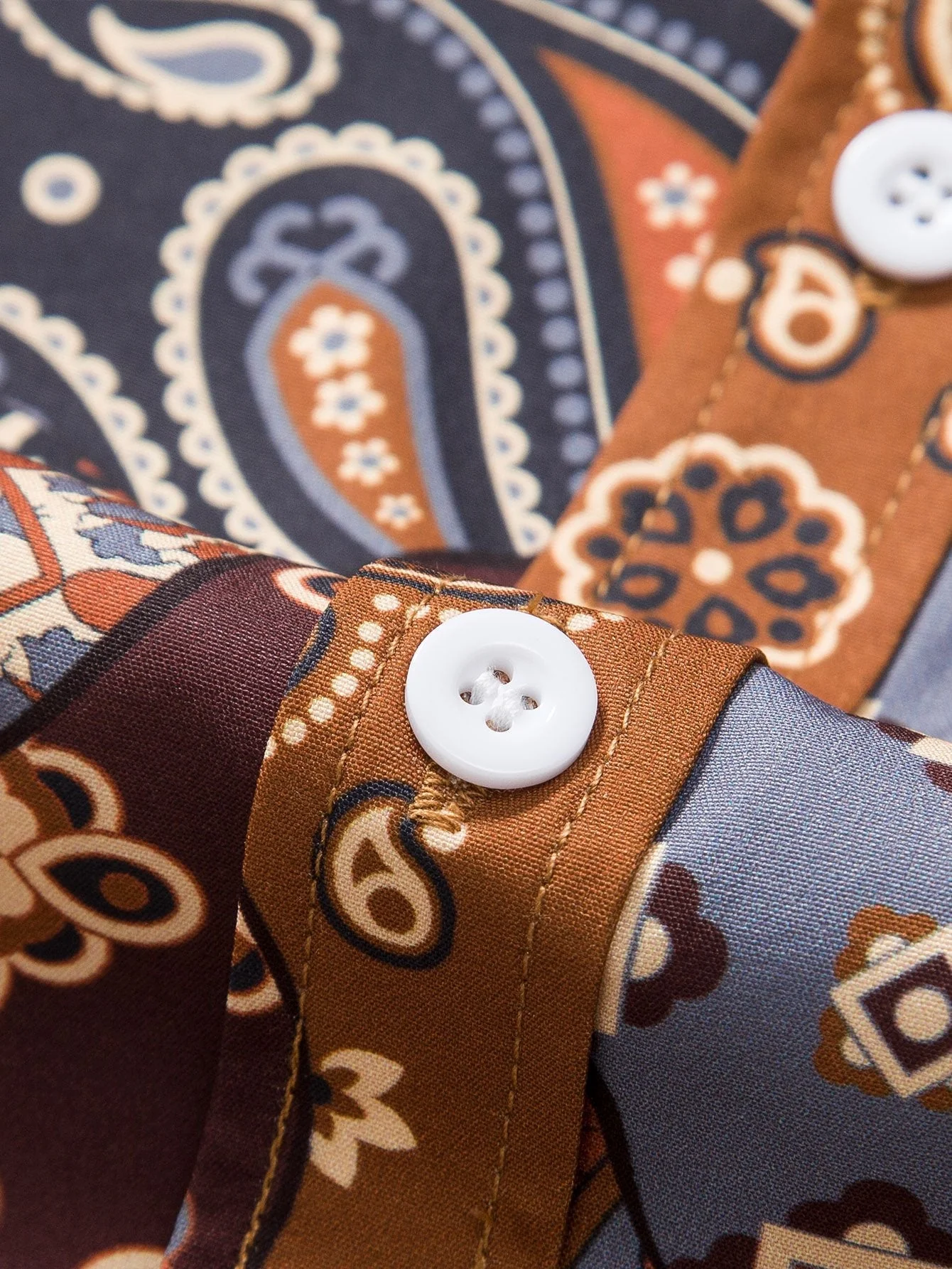 Aries® | Paisley Patchwork Print Button Up Shirt - Image 5