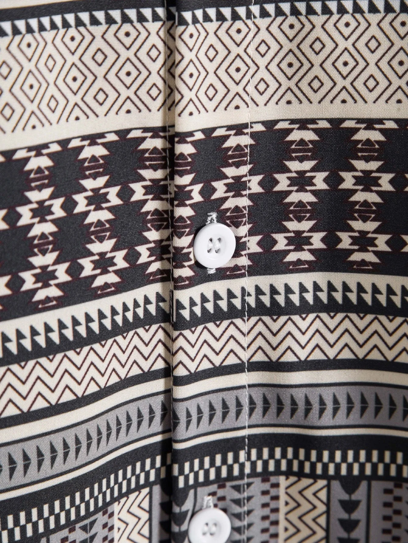 Aris® | Aztec Print Button Up Shirt - Image 4