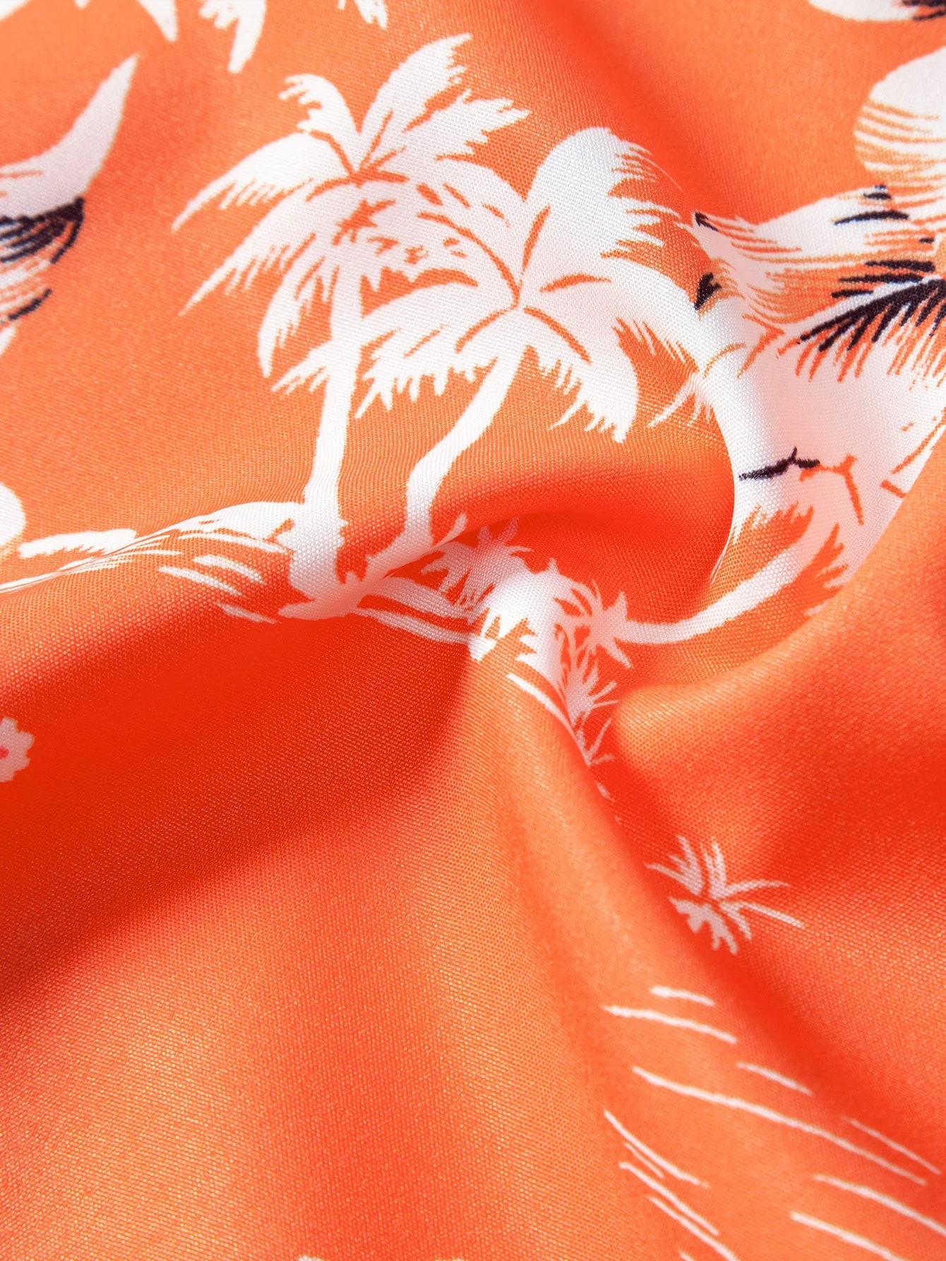Aristeides® | Palm Tree Tropical Flora Print Button Up Shirt - Image 5