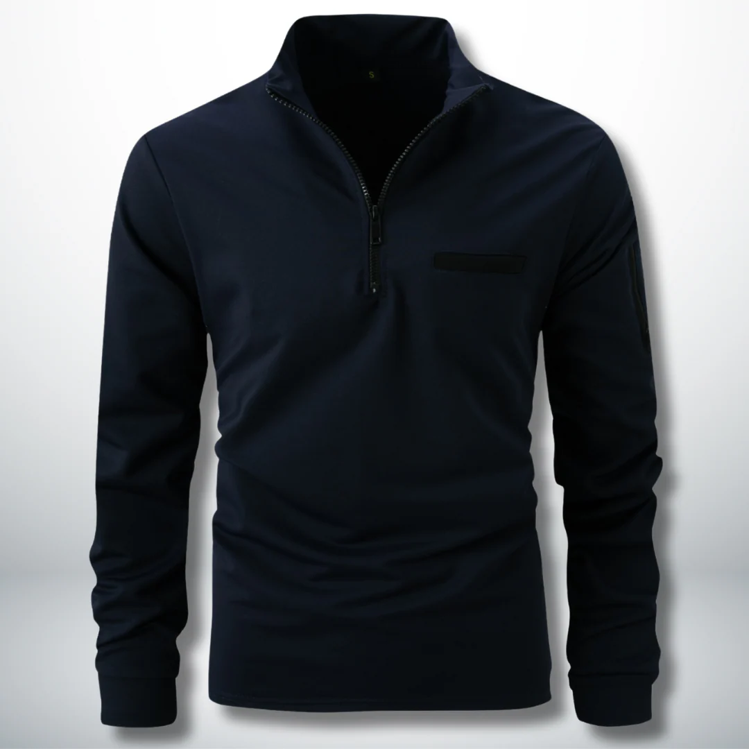 Arístides® | Men's Sports Sweatshirt With Zip - Image 3