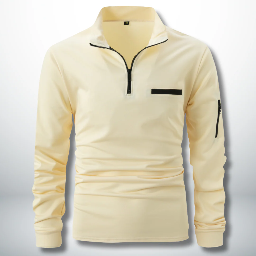 Arístides® | Men's Sports Sweatshirt With Zip - Image 4