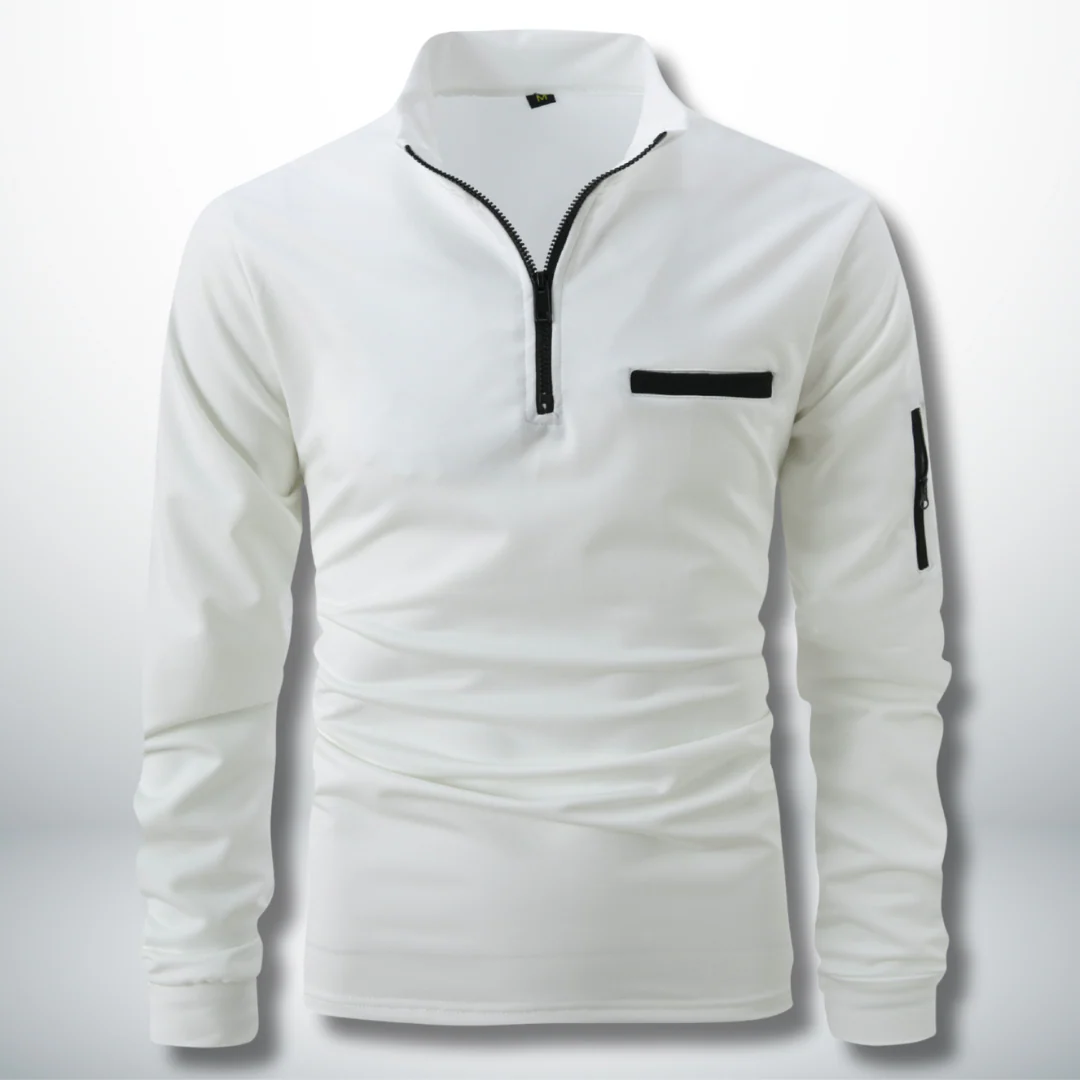 Arístides® | Men's Sports Sweatshirt With Zip - Image 5