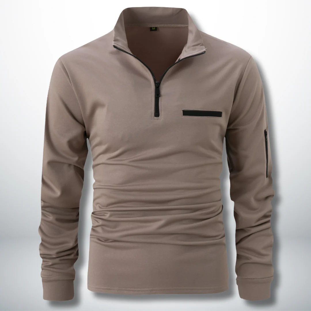 Arístides® | Men's Sports Sweatshirt With Zip - Image 6