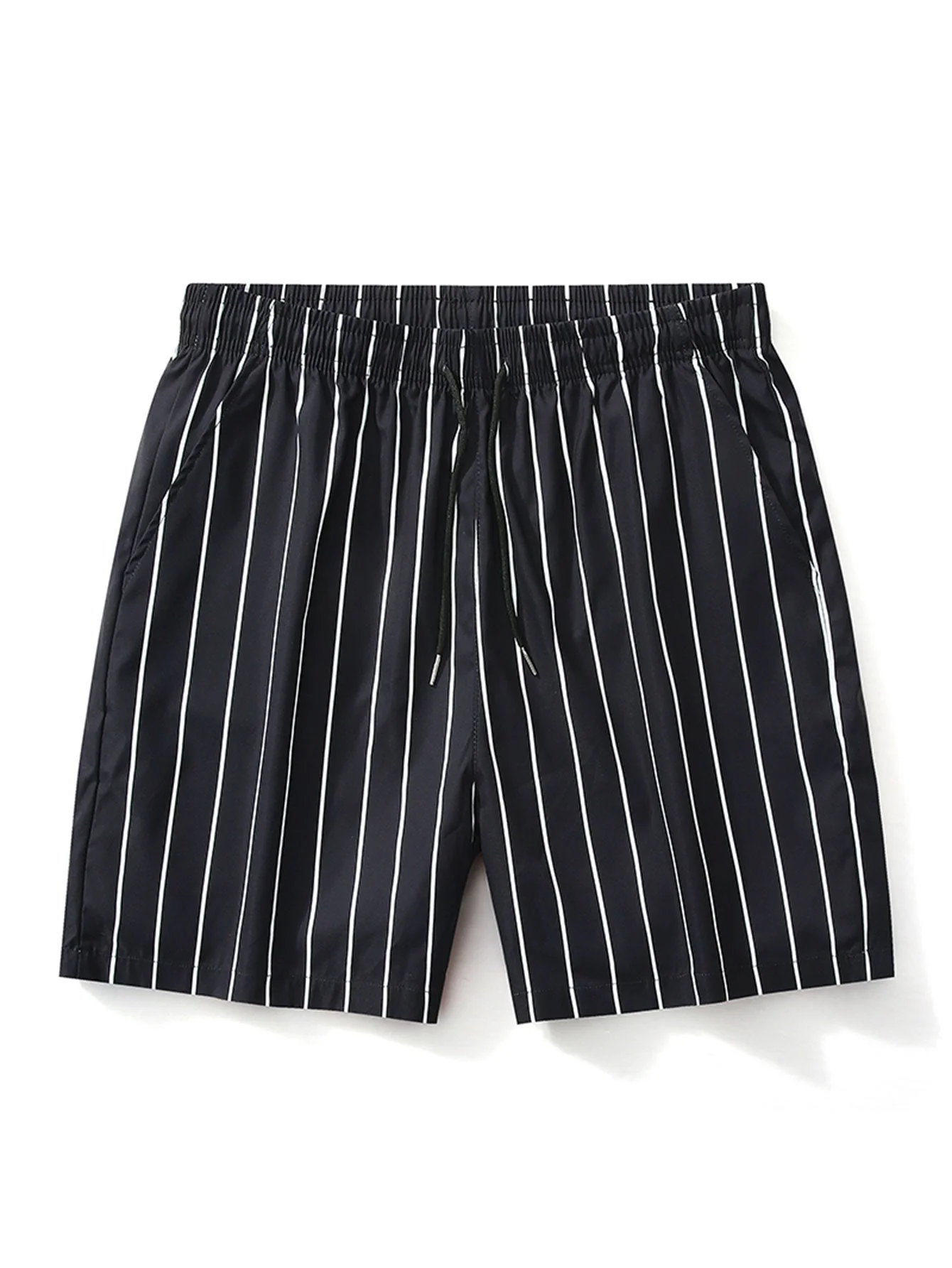 Aristides® | Palm Tree Print Button Up Shirt & Striped Swim Shorts - Image 7