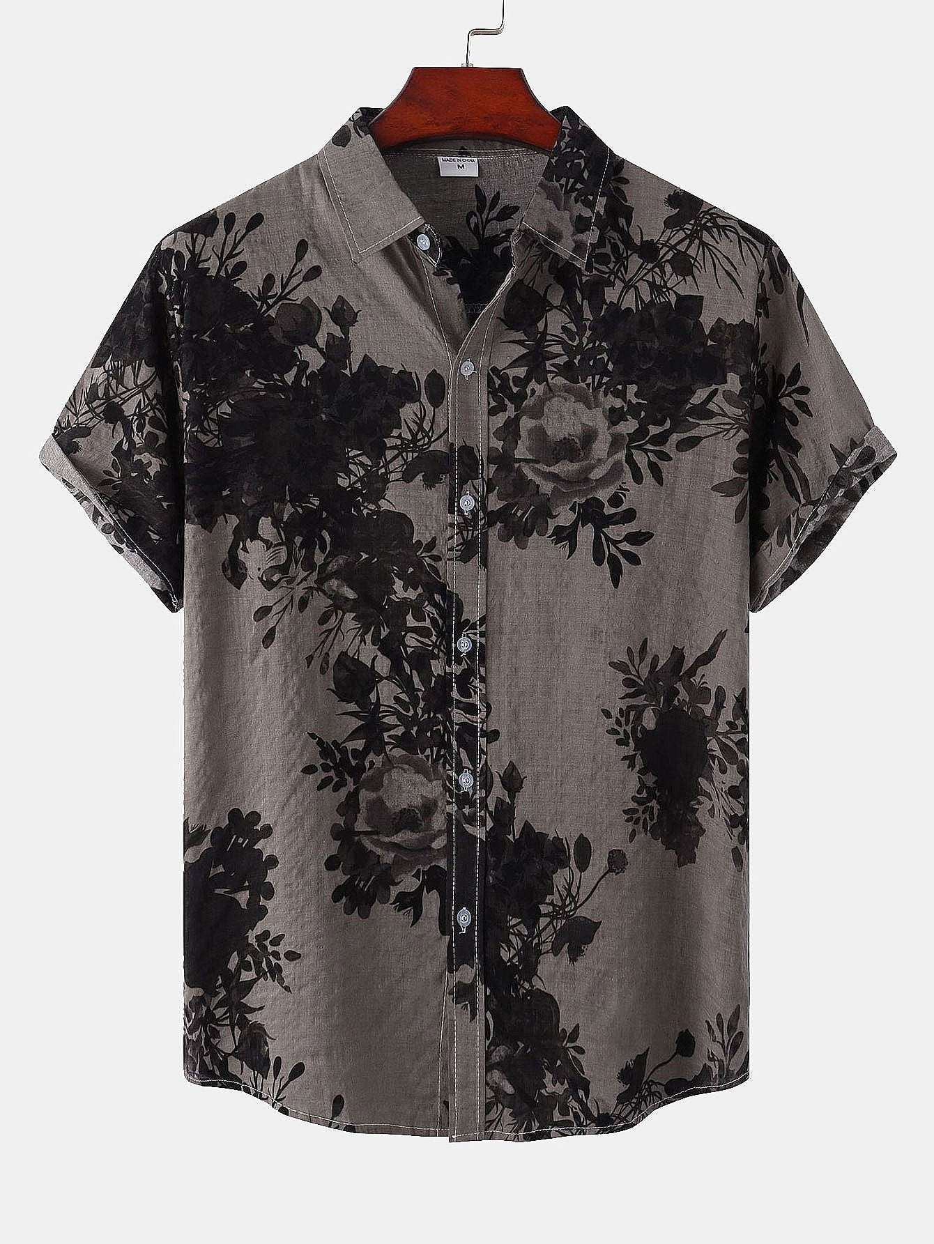 Arleigh® | Ink Floral Print Shirt - Image 3