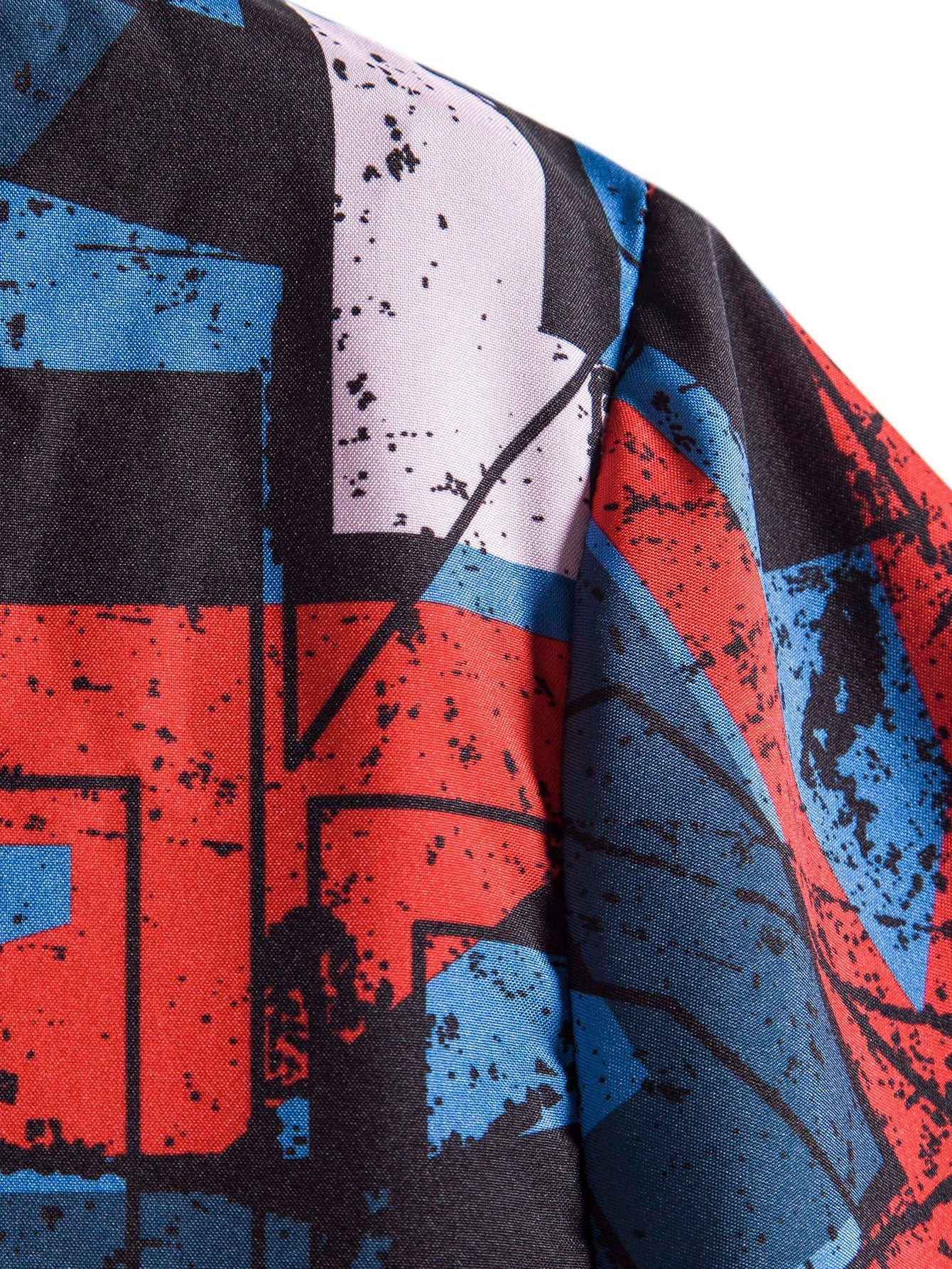 Arlen® | Mottled Geometric Print Shirt - Image 4