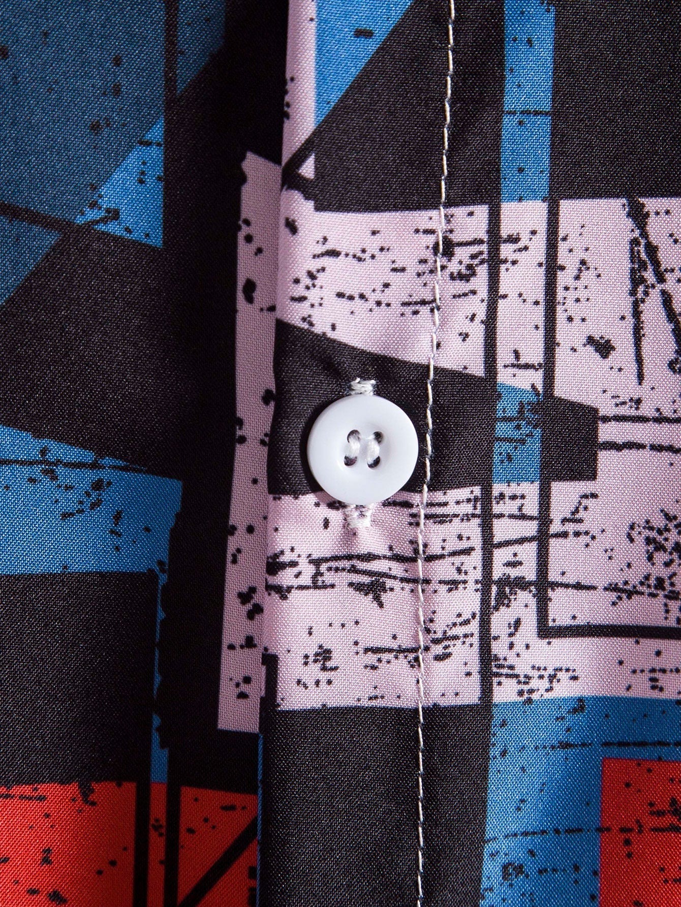 Arlen® | Mottled Geometric Print Shirt - Image 5
