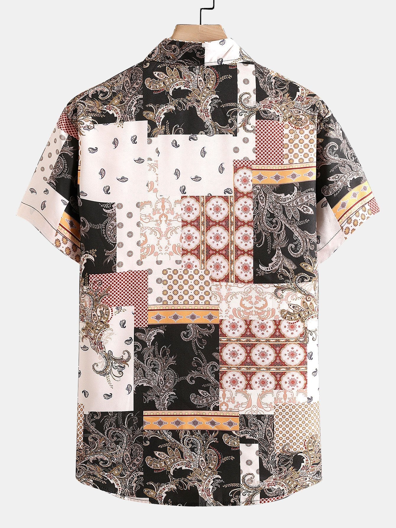 Arlie® | Paisley Baroque Scarf Print Button Up Shirt - Image 2