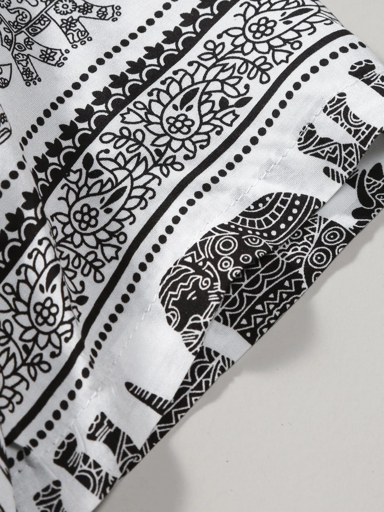 Arlin® | Elephant Print Button Up Shirt - Image 5