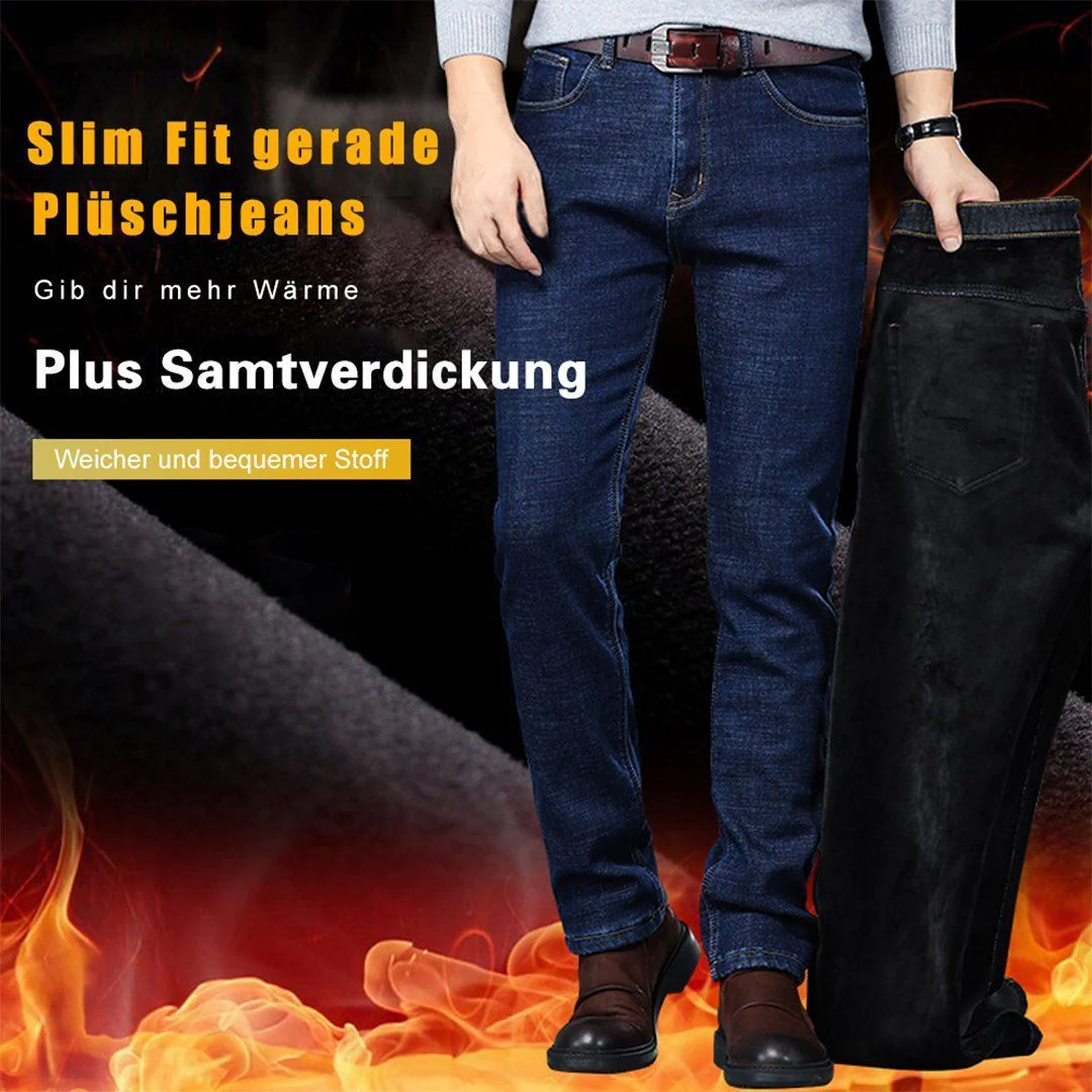 Arlo® | Men Plus Thick Velvet Jeans - Image 4