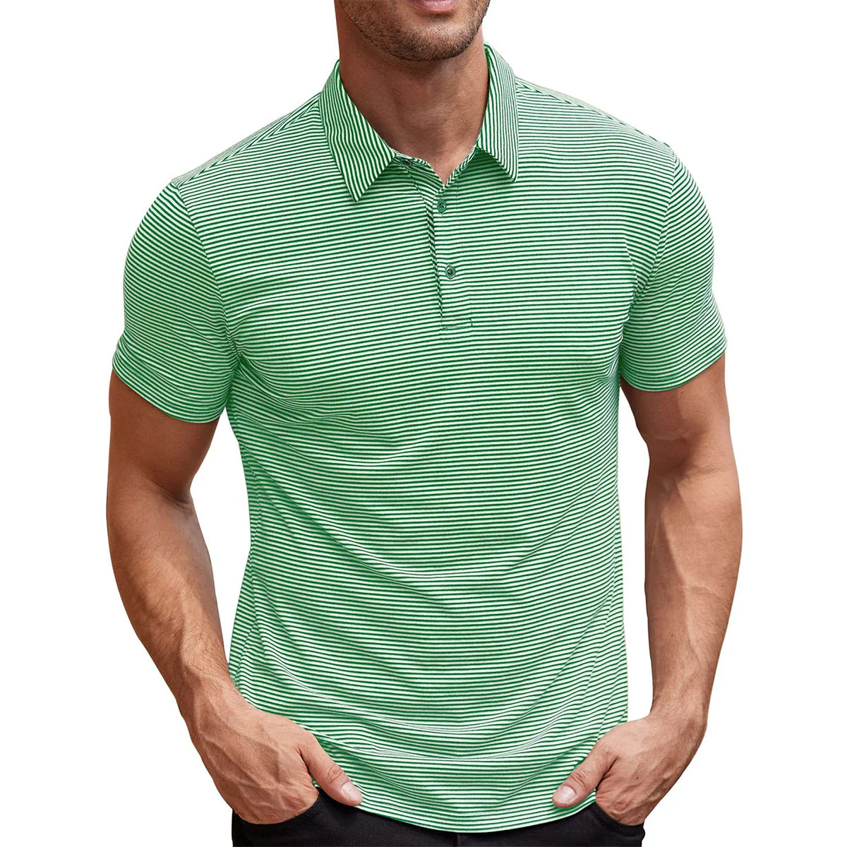 Arlo | Striped Polo Shirt - Image 2