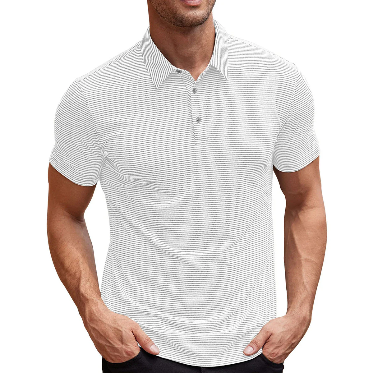Arlo | Striped Polo Shirt - Image 3
