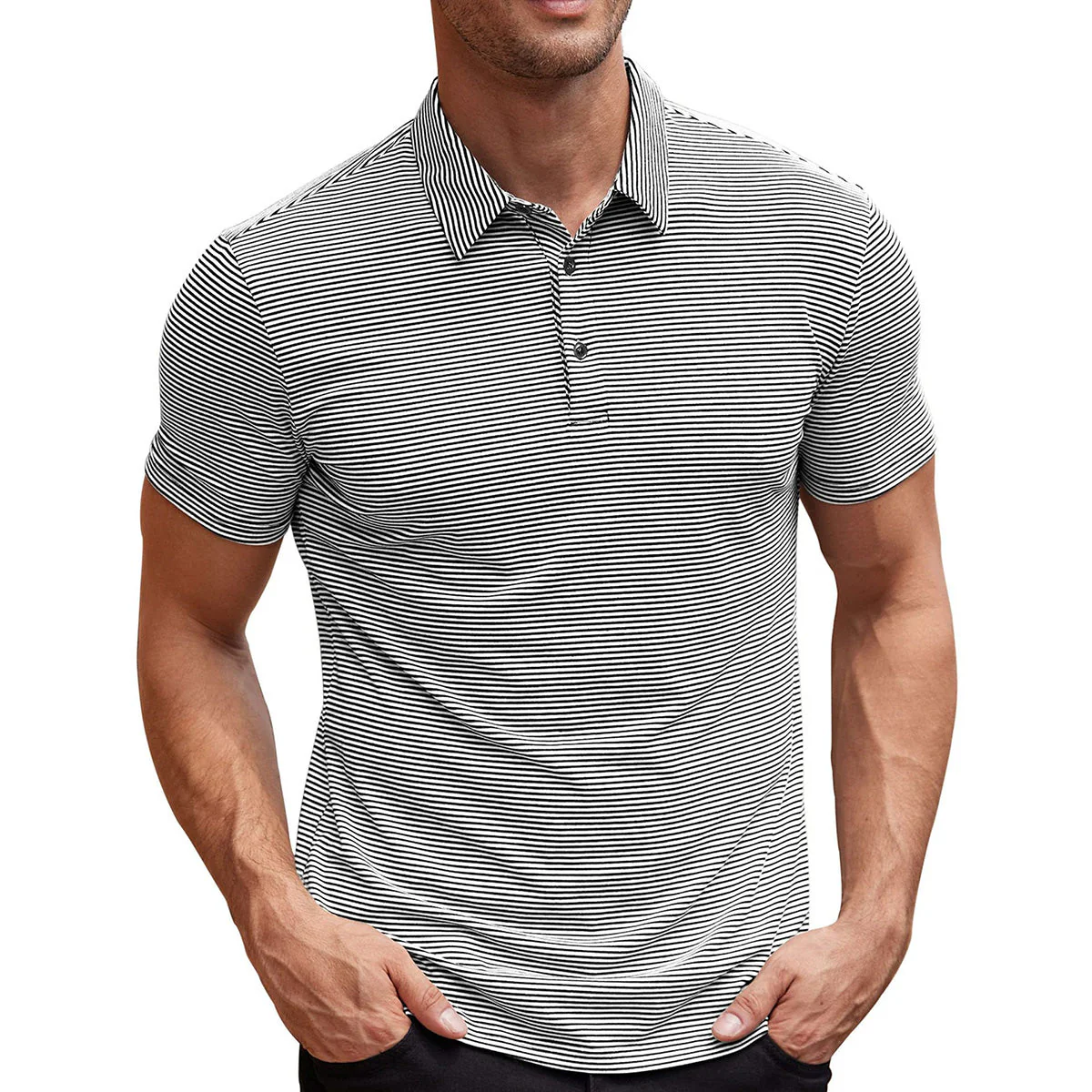 Arlo | Striped Polo Shirt - Image 4