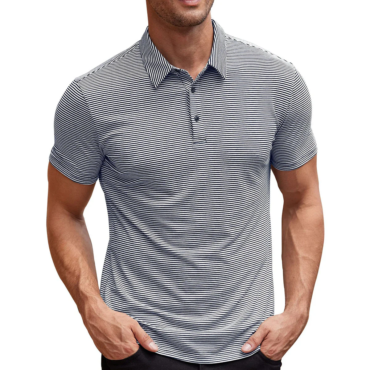 Arlo | Striped Polo Shirt - Image 5