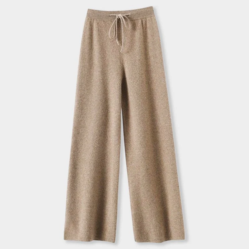 Arly® | Elena Romano Cashmere Wide-Leg Pants - Image 2