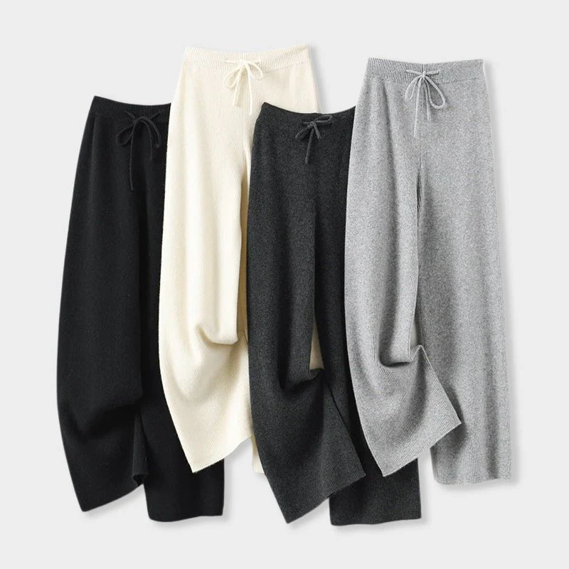 Arly® | Elena Romano Cashmere Wide-Leg Pants - Image 7