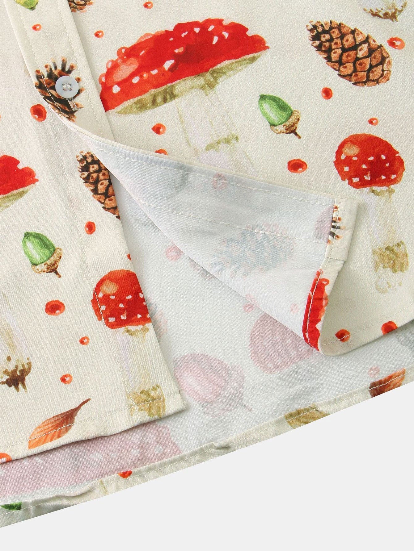 Armando® | Mushroom Pine Nuts Print Shirt - Image 4