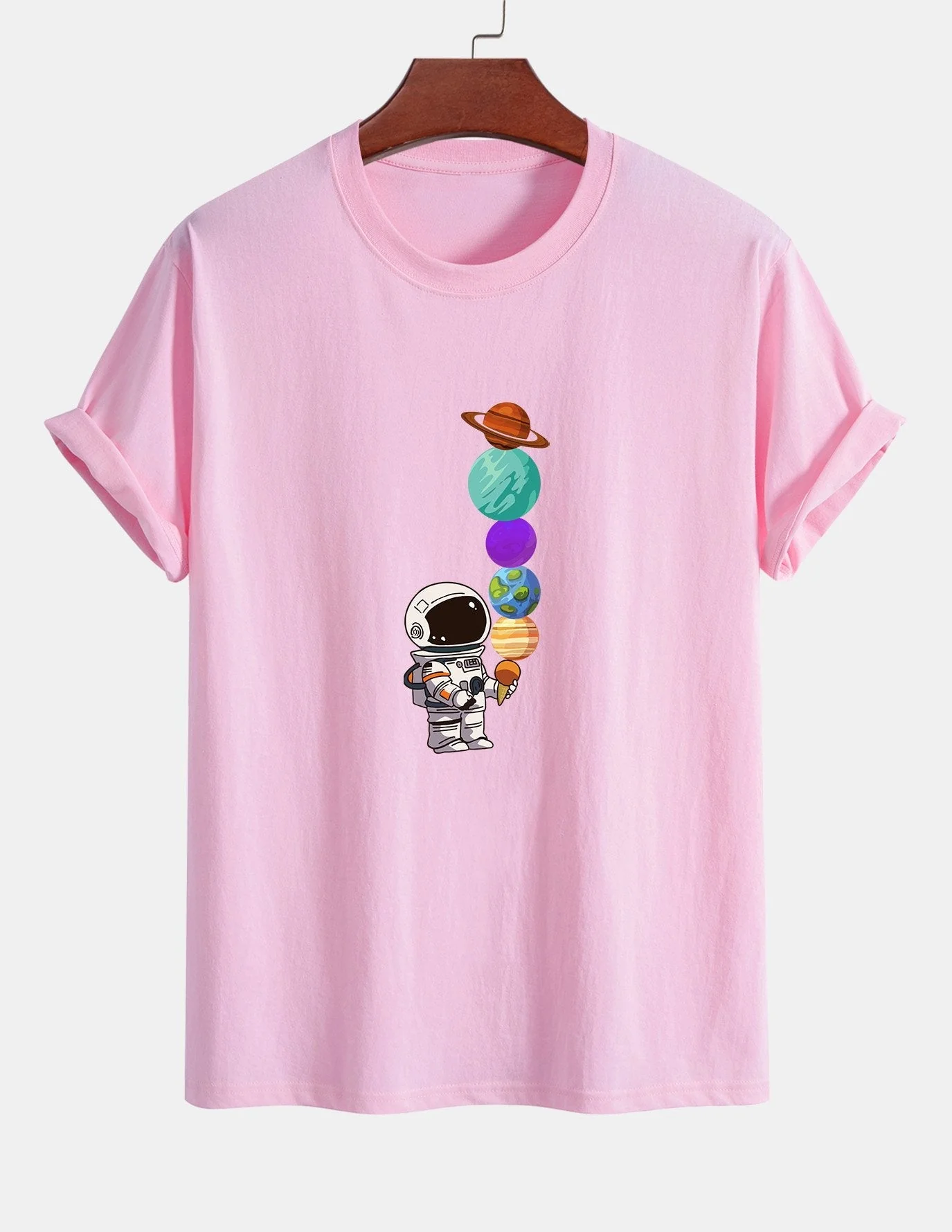 Armando® | Planet Astronaut Print Cotton T-Shirt - Image 12