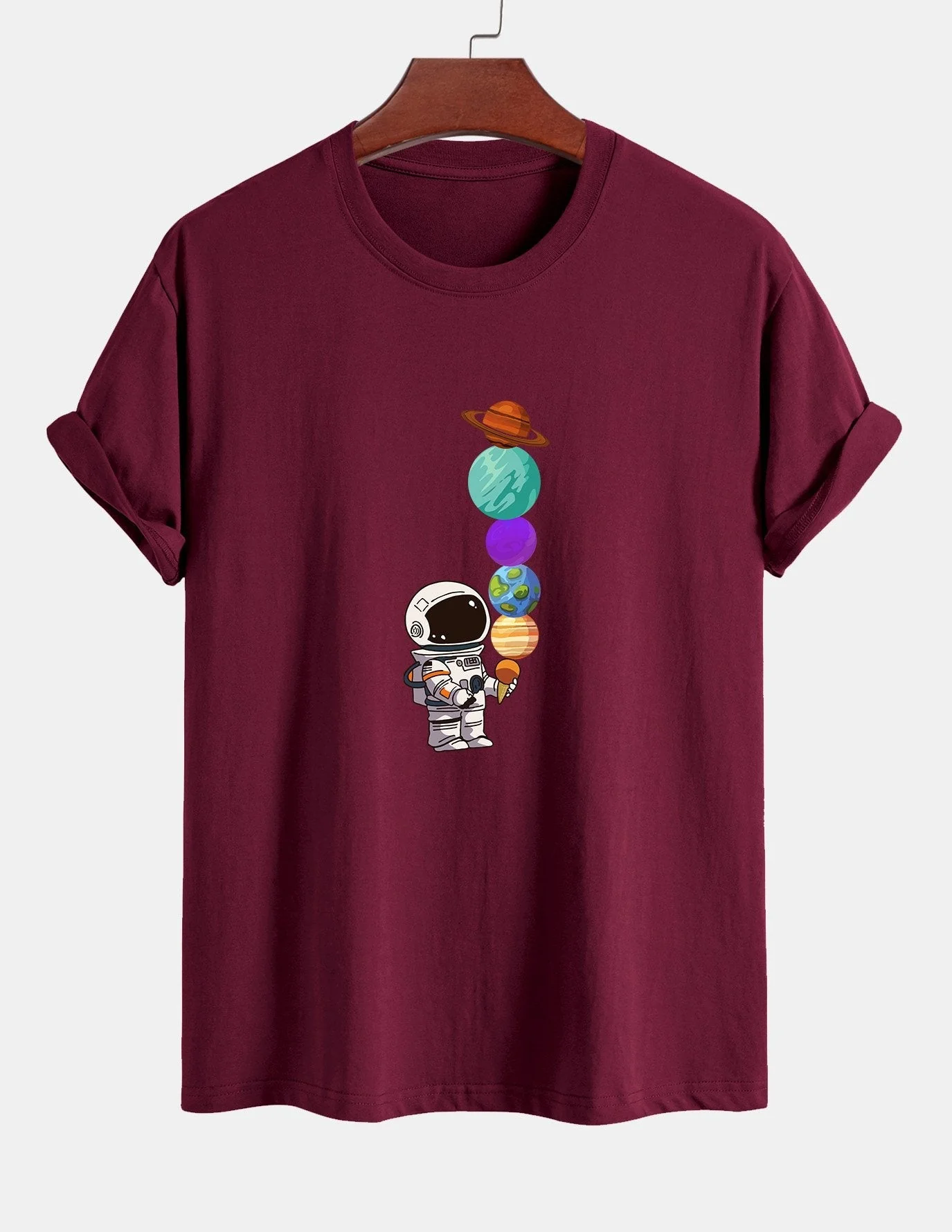 Armando® | Planet Astronaut Print Cotton T-Shirt - Image 9