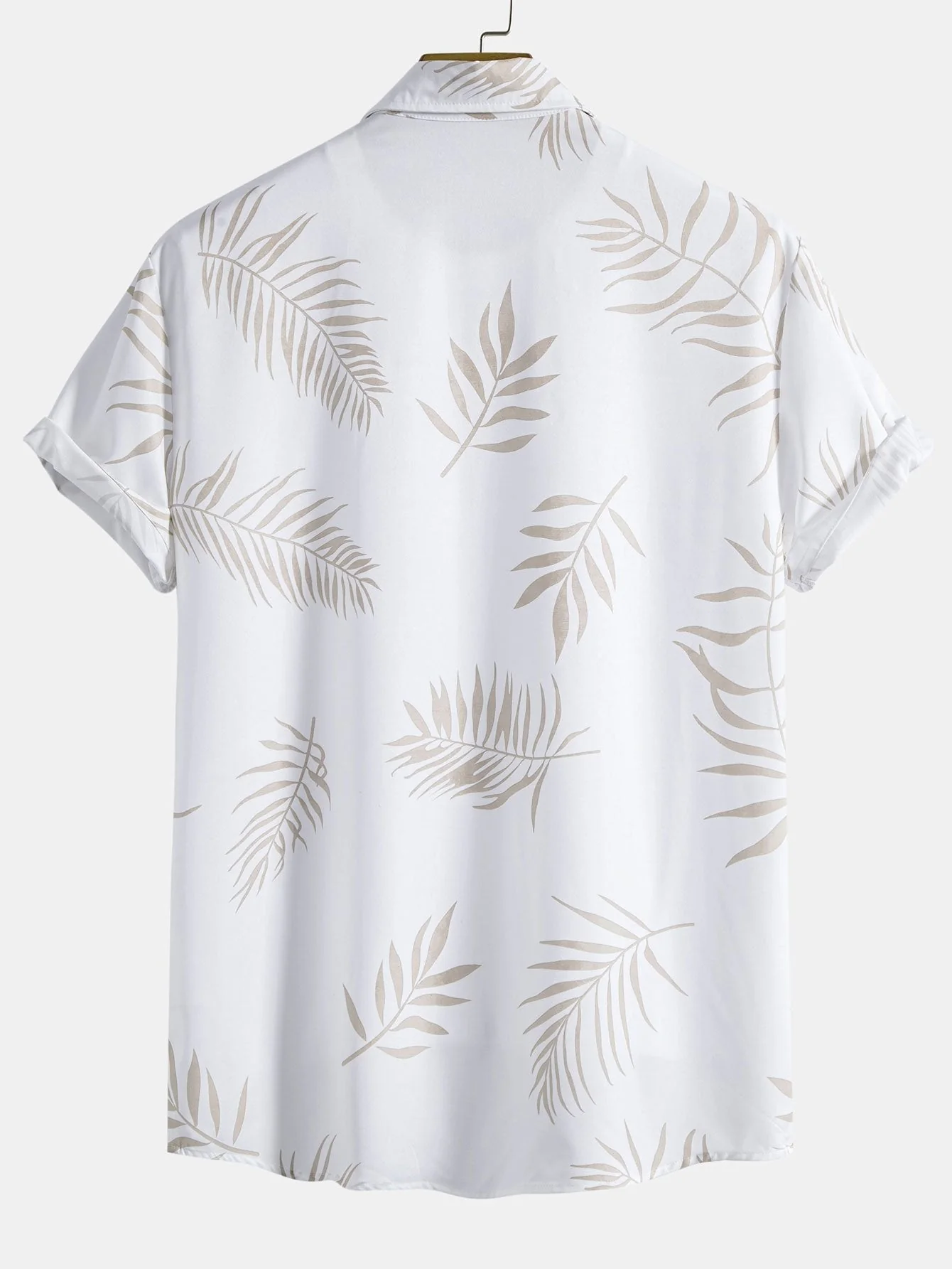Armante® | Leaf Print Button Up Shirt - Image 2