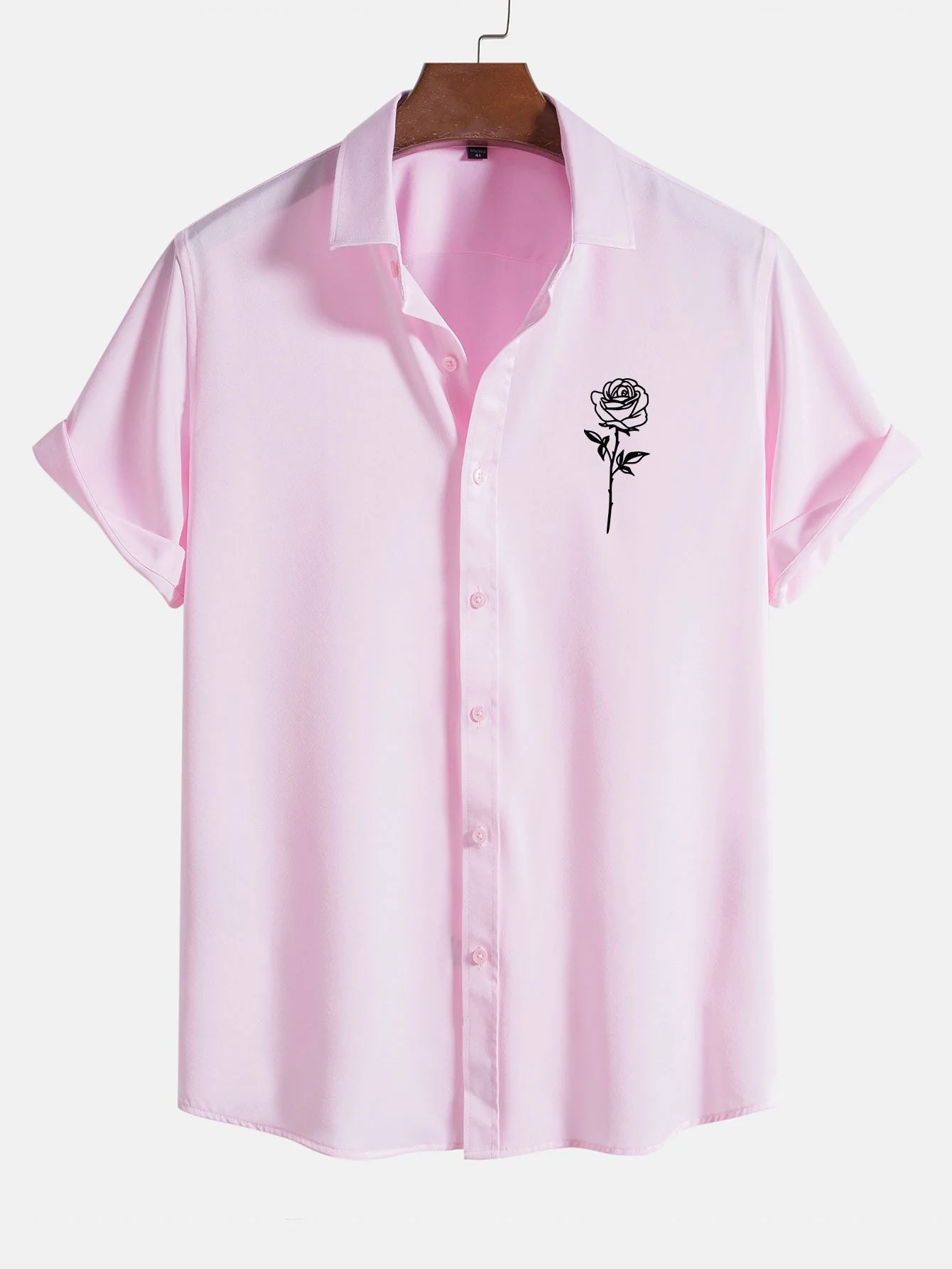Armantino® | Rose Print Short Sleeve Shirts - Image 2