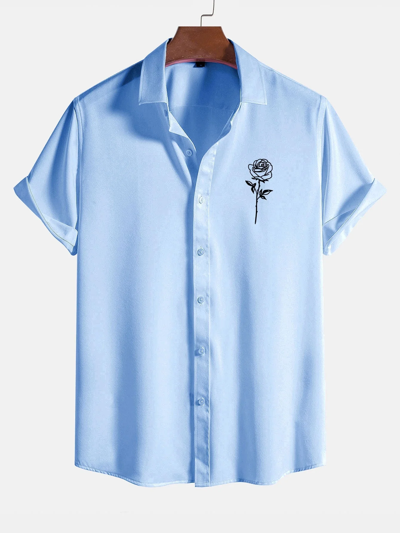 Armantino® | Rose Print Short Sleeve Shirts - Image 3