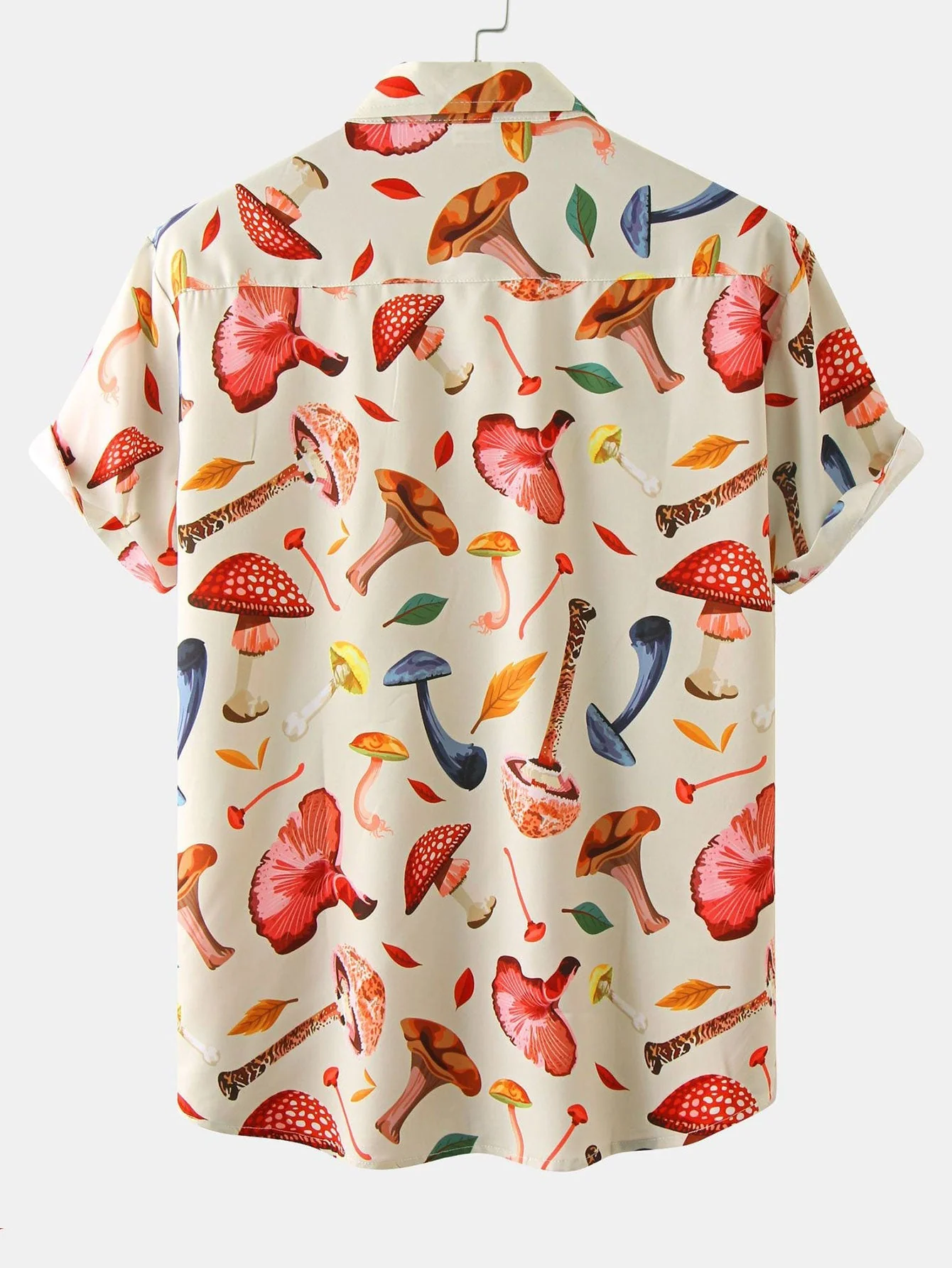Armelindo® | Mushroom Leaves Print Shirt - Image 2