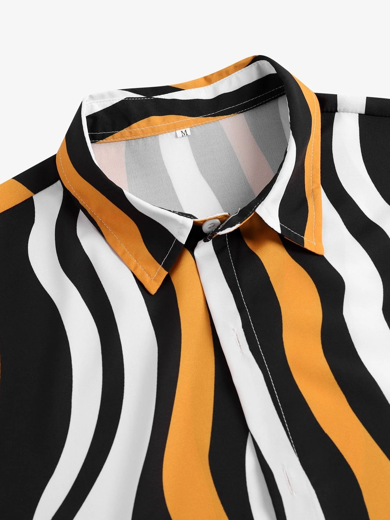 Armin® | Wavy Print Button Up Shirt - Image 3