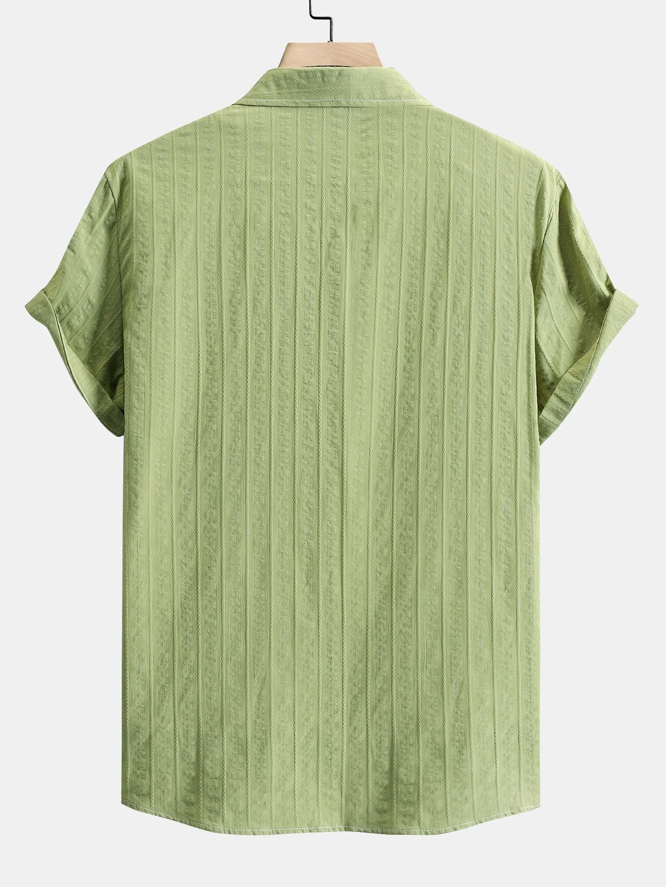 Arminius® | Striped Jacquard Button Up Shirt - Image 2
