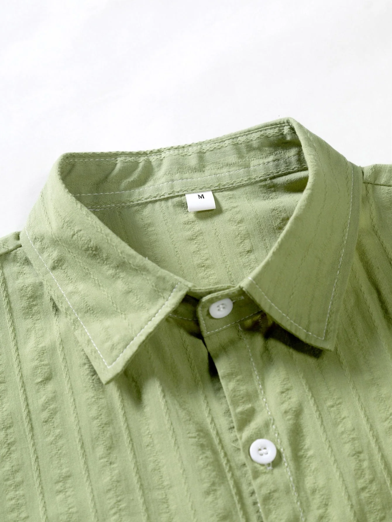 Arminius® | Striped Jacquard Button Up Shirt - Image 3