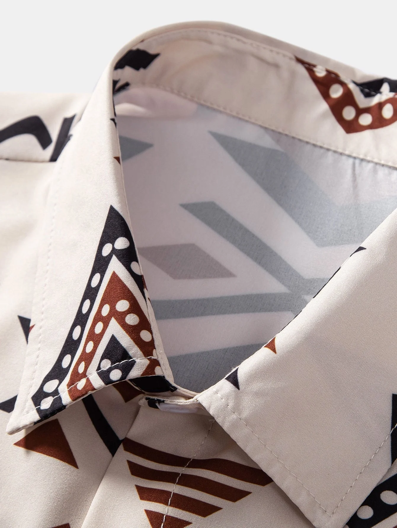 Armon® | Aztec Geometric Print Shirt - Image 7